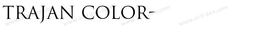 trajan color字体转换